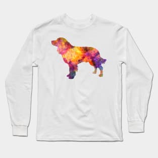 American Water Spaniel  in watercolor Long Sleeve T-Shirt